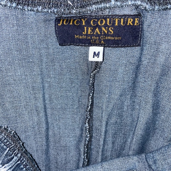 Original Vintage Y2K Juicy Couture strapless denim dress - Picture 4 of 8